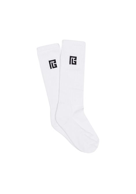 Calzini con logo BALMAIN KIDS | BY0P80 Z0553100NE